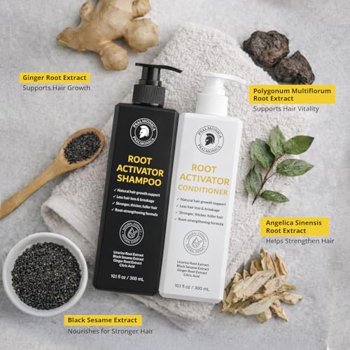 Image of Hair Growth Shampoo and Conditioner Set: Sulfate Free Hair Growth Root Activator Thickening Shampoo for Hair Loss and Thinning Hair - Hair Loss RegrowthTreatments for Women Men