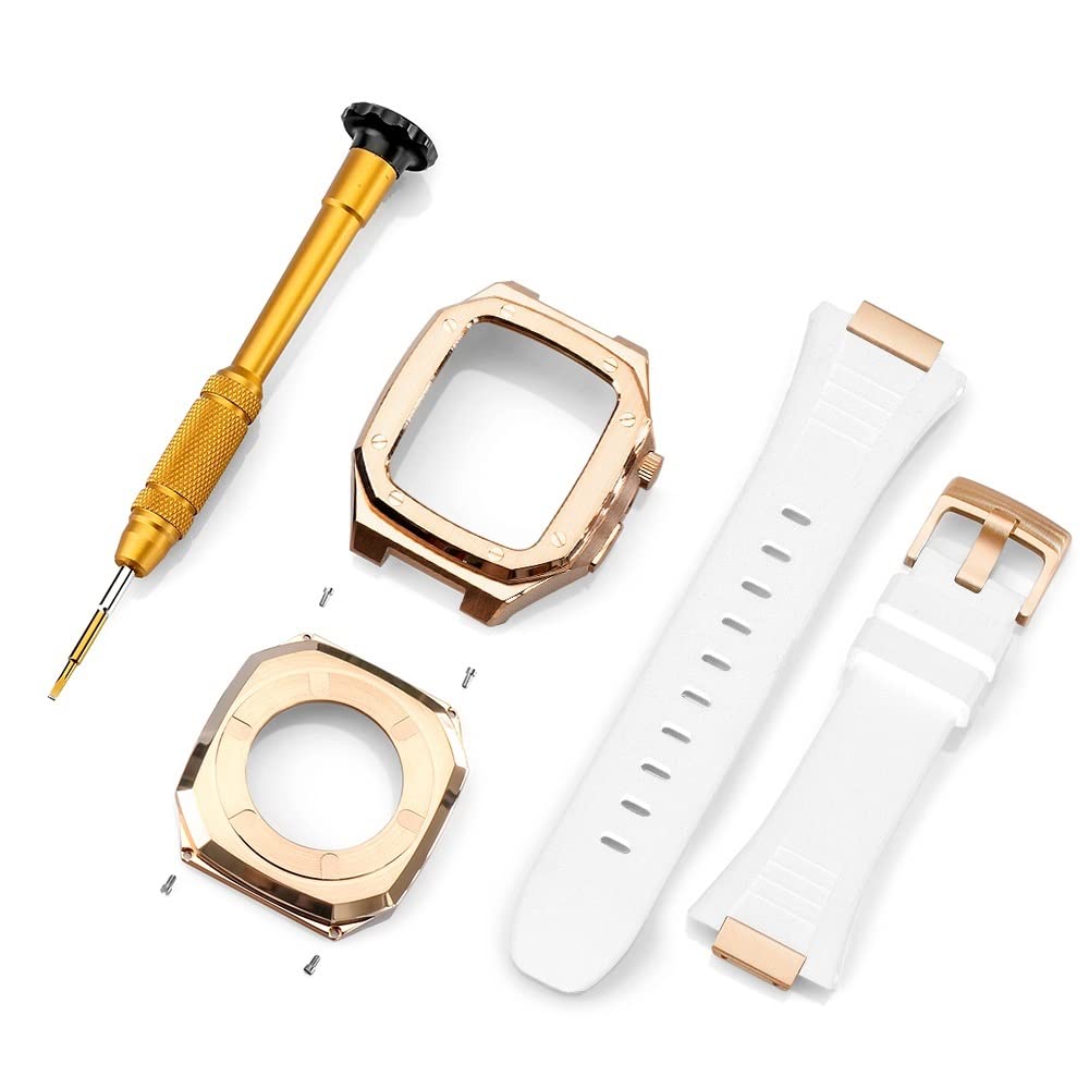 Kit Mod en métal pour iWatch Series 7 et SE | Armure acier antichoc