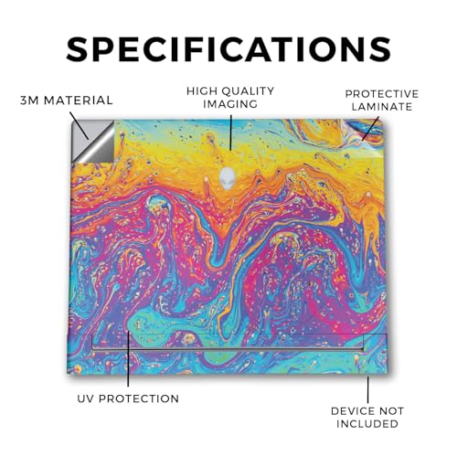 Image of Laptop Skin Compatible with Alienware X16 R2 (2024) - Paint Currents - Premium 3M Vinyl Protective Wrap Decal Cover - Easy to Apply | Crafted in The USA by MightySkins