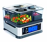 Viante CUC-30ST Intellisteam Counter Top Food Steamer with 3 Separate Compartments