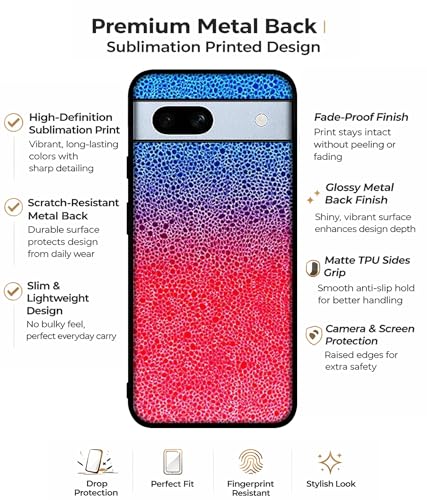 Image of Bubbles Design Premium 2D Printed Metal Back Case Cover for Google Pixel 7A 5G