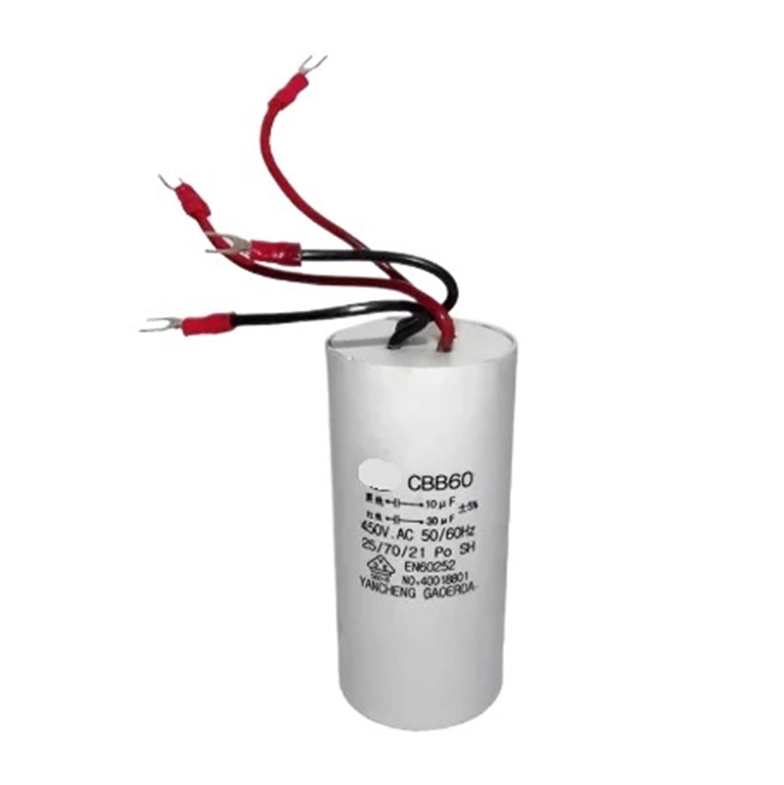 BALYDLUL CBB60 three 3 wires four 4 wires double capacitor 450V capacitor(8UF-16UF four-wire)