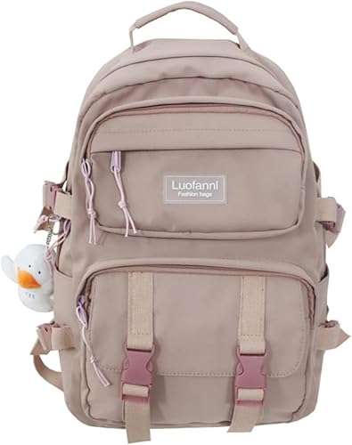 Miniatura 8 de Moda hombres mochila impermeable nylon mochila kawaii mujeres bolsa de viaje de alta capacidad bolsillos laterales, Azul, Mochilas de mochila