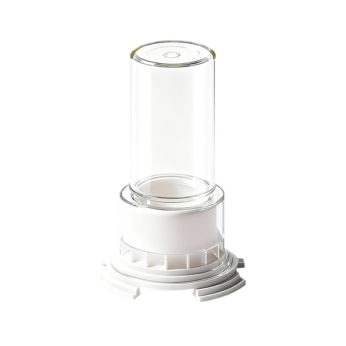 Ausi 2 PCS Ant Drinking Fountains Water Dispenser for Ants and Reptiles Transparent Cups for Small Pets (White)