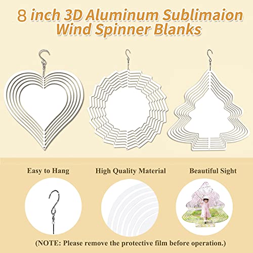 Personalized Aluminum Alloy Wind Spinner Add Your Photo Custom Mandala Hanging 3D Kinetic Wind Sculptures For Balcony Porch Outdoor Garden Yard Wedding Party Christmas Decorations Customized Gift #TOP5