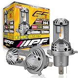 IPF ヘッドライト フォグランプ LED 車用 H4 Hi Lo切替 4000lm 3200lm 2600K イエロー 12V用 2本入 車検対応 ドライバーユニット一体型 冷却ファン内蔵 ハロゲンサイズ型 取付簡単 Eシリーズ E144HFBW