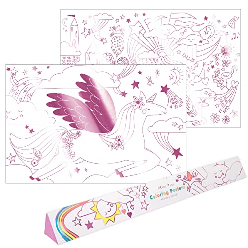 Meri Meri Unicorn Coloring Pages (Pack of 2)