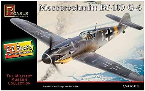 Pegasus Hobbies Messerschmitt Bf-109 G-6-1:48 Snap Together Plastic Kit by