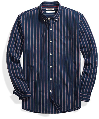 Amazon Brand - Goodthreads Men's Standard-Fit Long-Sleeve Chambray Shirt, Medium