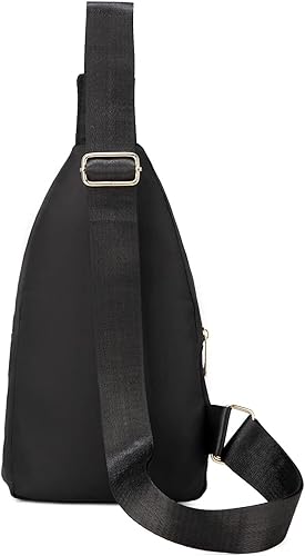 Miniatura 30 de EVANCARY Bolso bandolera pequeño para mujeres y hombres, mochila bandolera para viajes, al aire libre, senderismo Gris profundo