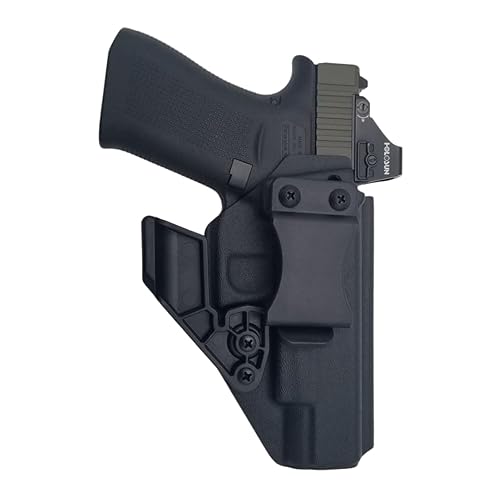 Skydas Gear JEDBURGH Fits Glock 4348 IWB Kydex Holster Inside Waistband for Concealed Carry Adjustable Cant and Retention (Right Handed)