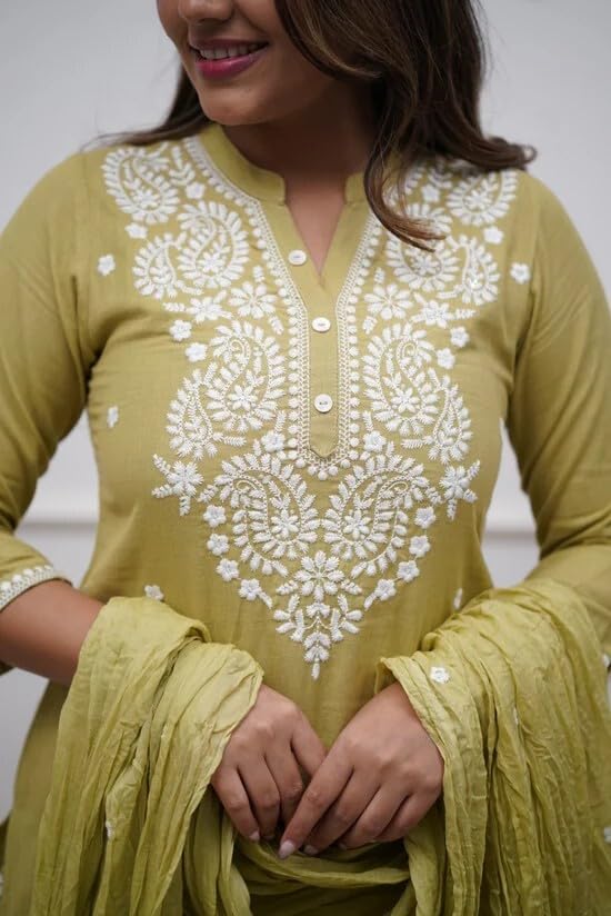 Kurta ensemble vert femme L idéal pour vos sorties - 6