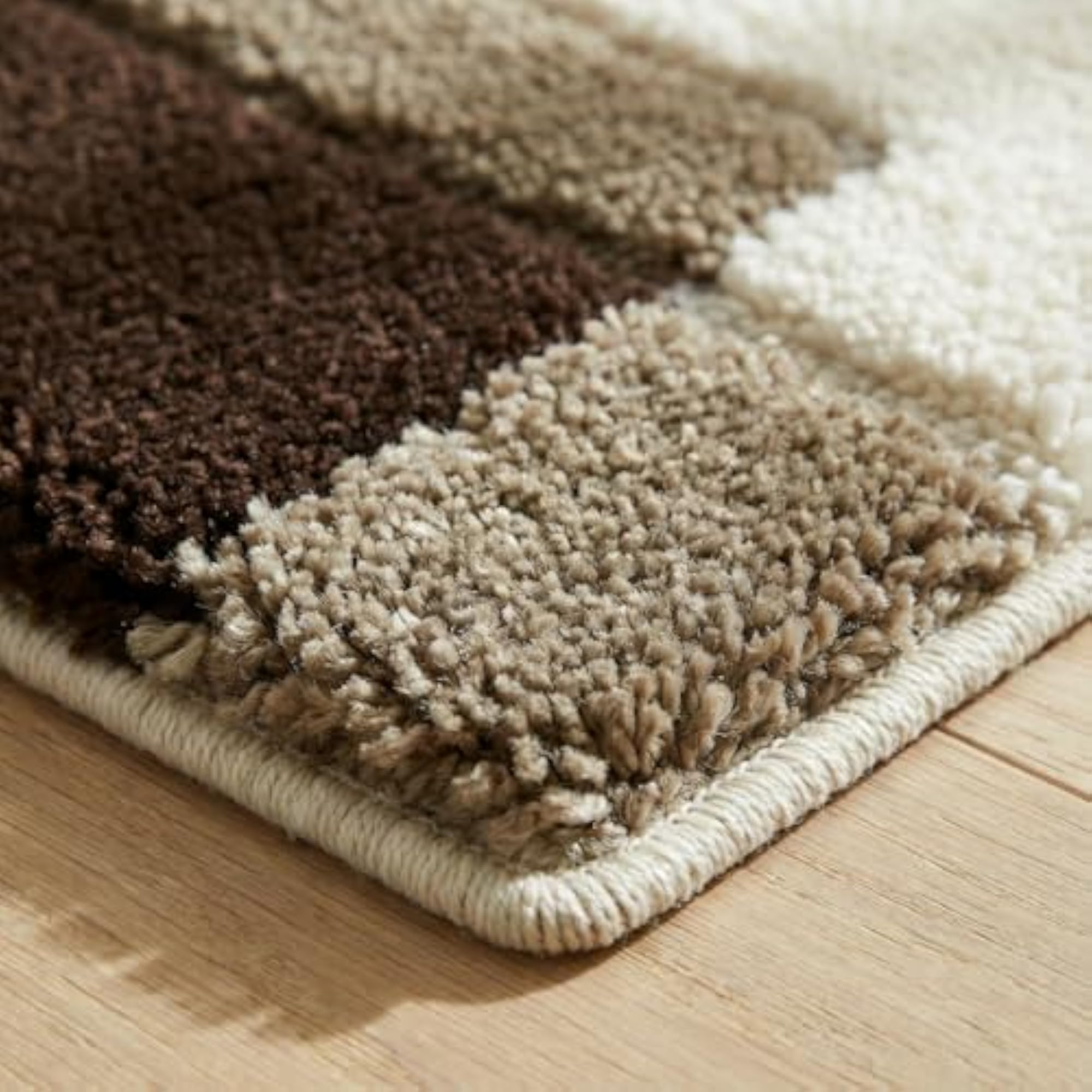 Contemporary Plush Soft Runner Rug for Bedroom & Living Room
