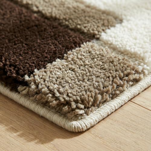 Image of Fluffy Silky Micro Fiber Polyster Carpet /Runner for Bedroom, Study Room, Playing Room, Guest Room ETC. 5x7 feet Feet, (P-5)