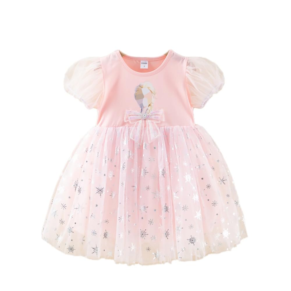 Amazon | [WIEWILY] アナ雪 チュールドレス パフ袖 女の子