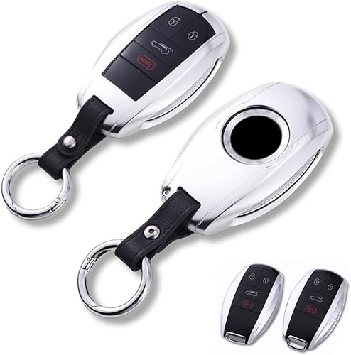 JanneChou Funda de aluminio de alta calidad para llave Bentley Bentayga Flying Spur GT 2018-2021 con llavero