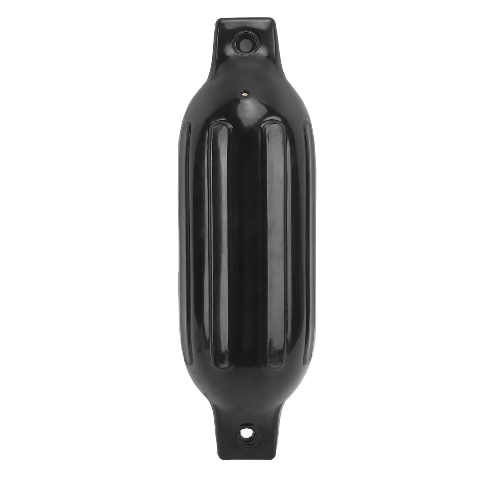 SIXRUN Defensas para Barcos, Paquete de 2, 5.5 X 20 Pulgadas, PVC Negro, Defensas Marinas para Muelles con Forma Ovalada y Doble Orificio para Yates, Barcos de Pesca y Muelles de 16 a