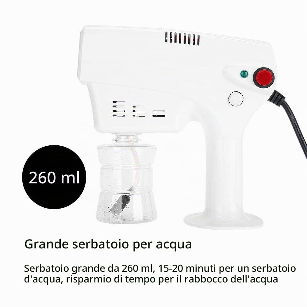 Pistola a Vapore Nano, Spray per Capelli Multifunzione da 260 ml Vapore per Capelli Nano Mister, Tinta per Capelli Tintore a Vapore Umidificatore Strumento per la Cura dei Capelli per Parrucchiere(EU)