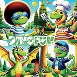  DINOFUN : 73 Coloriages de Dinosaures Drôles et Amusants - Livre de Coloriage Dinosaures dès 6 ans