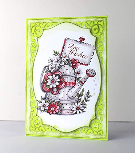 Say it with Flowers Greyscale Collection Paper Pad, Paper Craft Pads, Card Making Kit, Makes 120 Card Toppers, Works with Dies - Thumbnail 4