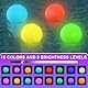 XPJBKC Schwimmende Poolbeleuchtung, 4 Stück Ø 78mm Pool Licht mit Fernbedienung, IP68 Wasserdichte 16 RGB Farbwechsel Pool Beleuchtung, Teichbeleuchtung LED Wasserball für Pool, Strand, Garten, Party