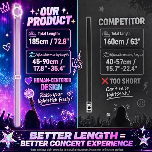 Correa cruzada K-pop de hombro transpirable y accesorios de estrella multifunción 4