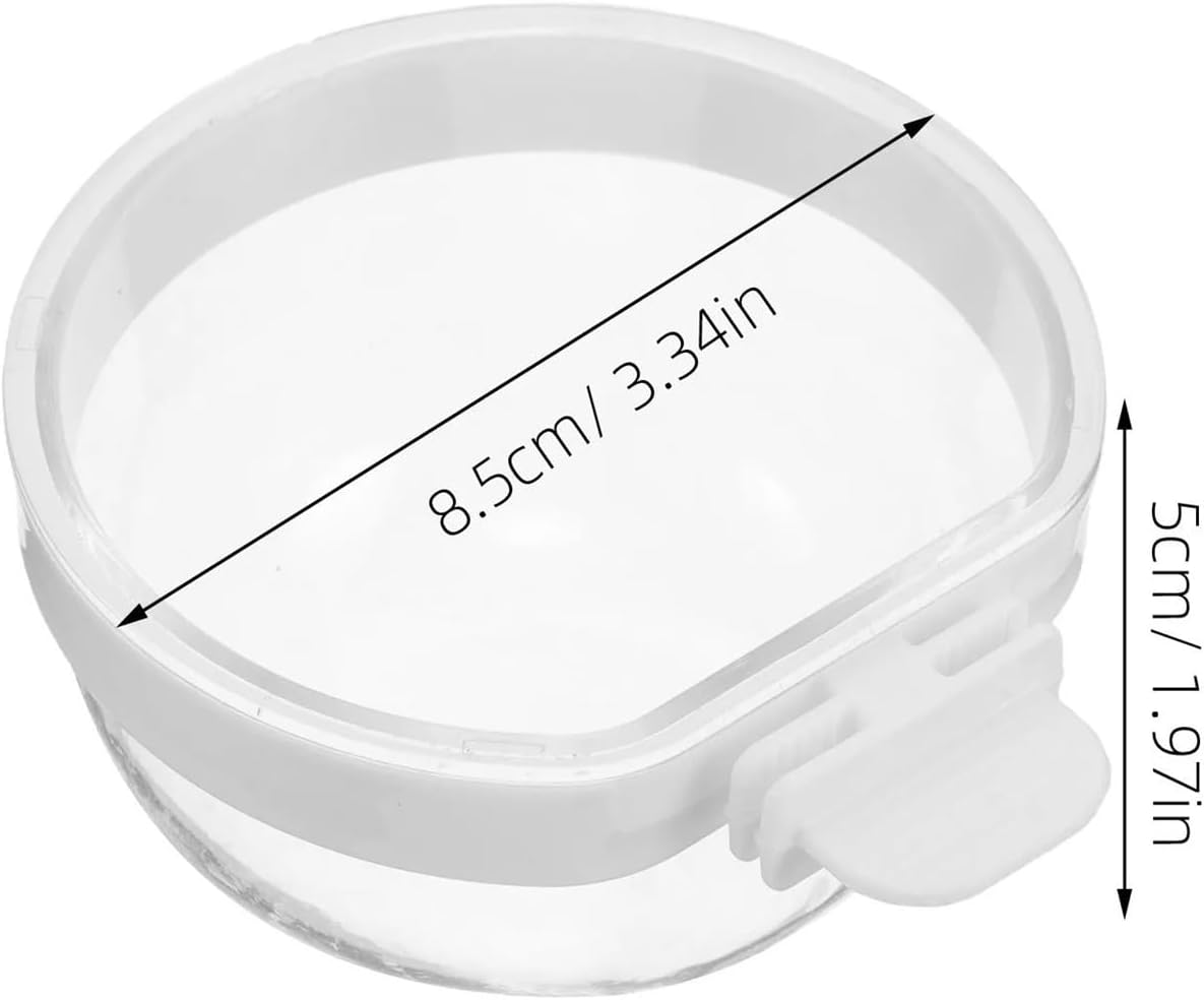 Bird Training Food Jar 12pcs Parrot Water Feeder Transparent Bird Cage Feeding Bowl Antispill Hanging Cup for Parakeet Budgie Small Birds Pet Hydration for Canary Finch Outdoor Use