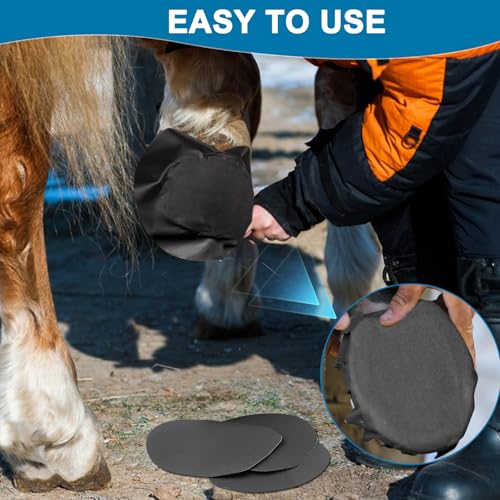 UFXUG Pacote com 12 fitas de casco de cavalo forte aderência, cuidados com casco de cavalo, fácil de