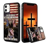 Us Flag We Stand for The Flag Kneel for The Cross Vetean Day Phone Case for iPhone 16 16E 15 14 13 12 11 Pro Max XR S25 S24 S23 S22 S21 FE Ultra Plus A16 A15 A54 A14 Black