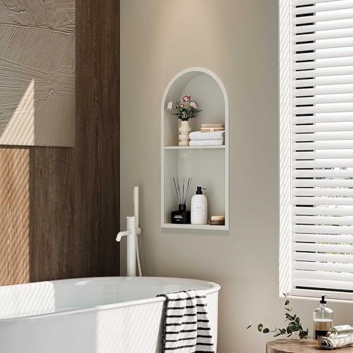 Douche murale en acier inoxydable avec double étagère Sk Bathroom