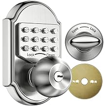 Keyless Entry Keypad Deadbolt Door Lock 304 Stainless Steel 100% Mechanical - No Risk of Low Powe Keypad Door Lock