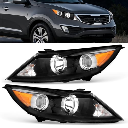 XGWZ Headlights Assembly Compatible with 2011 2012 Kia Sportage, Passenger