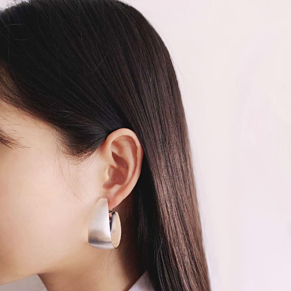 Yoursfs Clip Hoop Earrings For Women Lightweight Clip On Gold Plated Non Pierced Ears 35mm Large Earring - Image 8