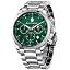 Silvery Strap/Green Face