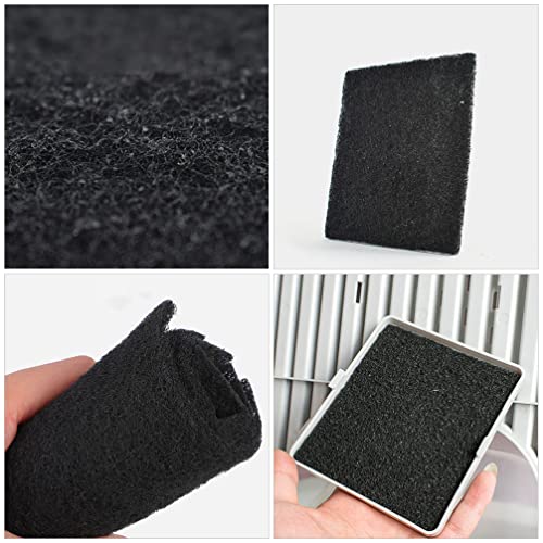 Villcase Litter Box Filter Mat 9 Pack Charcoal Cat Litter Box Replacment Filter Hooded Cat Litter Boxes And Pans Carbon Odor Filters, Black Activated Carbon Filter #TOP3