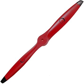 XOAR PJM 23x8 2-Blade Wood Propeller for Gas RC Airplanes, Red