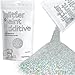 Hemway MICROFINE Glitter Paint Additive Emulsion Water Based Paints 100g (Silver Holographic)