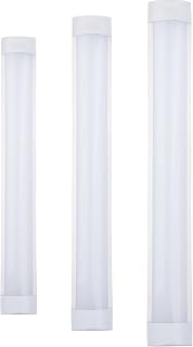 72Watt 6FT 180cm Non Flickering Fitting Commercial Batten Tube Strip Light 8640 Lumen Slim Cool White 7000k Integrated Linear for Offices Ceiling Garage