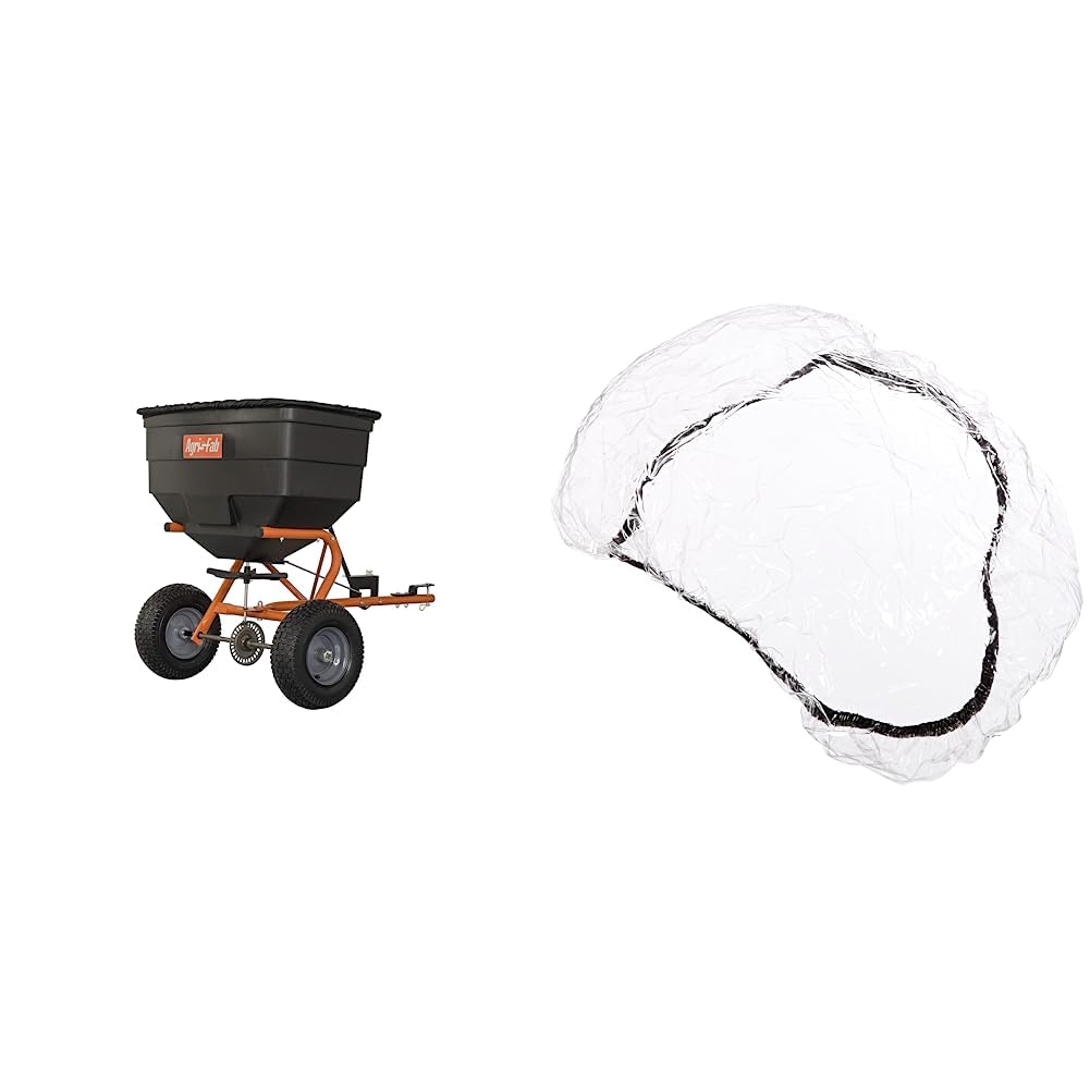 Agri-Fab45-0547 185 lb. Tow Broadcast Spreader + Agri-Fab 125-175 Hopper Cover