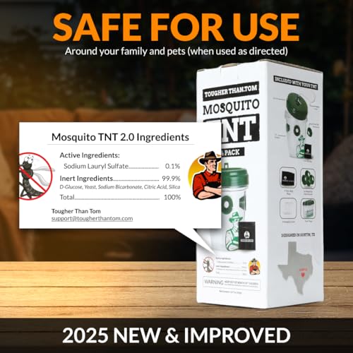 Tougher Than Tom Mosquito TNT 2.0 Mosquito 12 Bait Bags, Outdoor Insect Control, Easy Setup, Family & Pet Friendly, Ideal for Backyards, Camping, Gardens, BBQs, Picnics & More - Thumbnail 4