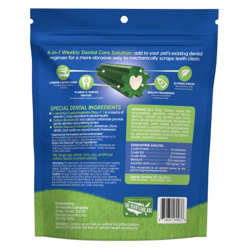 Ark Naturals Extreme Clean Brushless Toothpaste for Large Breeds, 18 oz Bag, Long-Lasting Dog Dental Chew with Toothpaste Center, Freshen Breath, Reduce Plaque & Tartar - Thumbnail 2