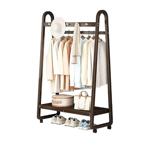 Dh2yjnbf3 Standing Clothes Hanger Home Use Floor Ceiling Bedroom Hat Rack Simple Hallway