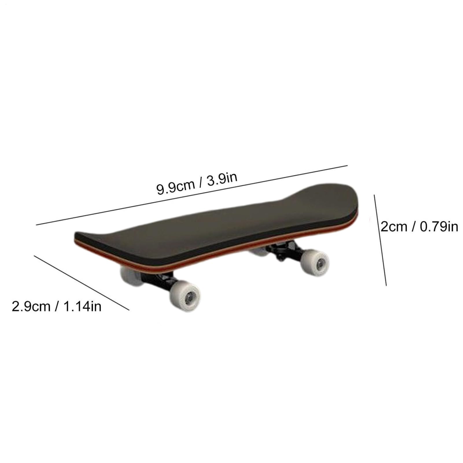 Finger Skateboards - Wood Fingertip Game, Anti Slip PU Mat Wood Skateboard Party Favors, Hand Skateboard, Mini Handheld Board For Boy Girl Student Adult Desktop Ornament Bedside Dorm Apartment