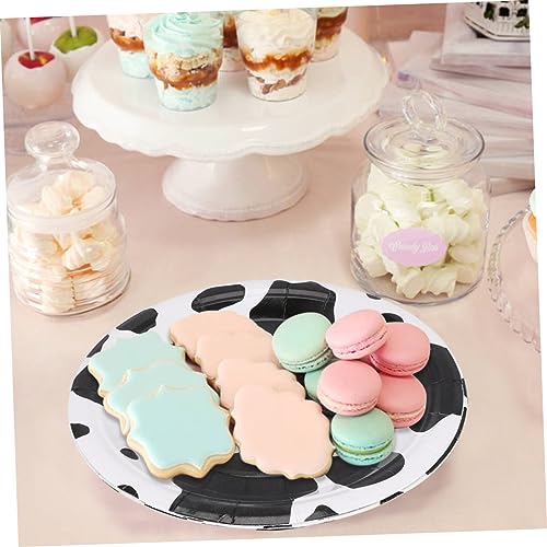 STOBAZA 1 Conjunto De 81 Peças De Talheres De Papel Para Festa Pratos De Sobremesa Guardanapos De Fe