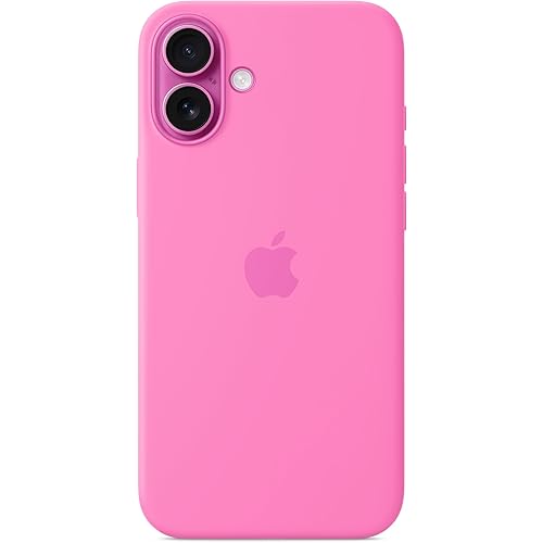Apple iPhone 16 Plus Silicone Case with MagSafe and Camera Control: Lightweight Phone Case, Wireless Charging Compatible, Smooth Matte Finish; Peony