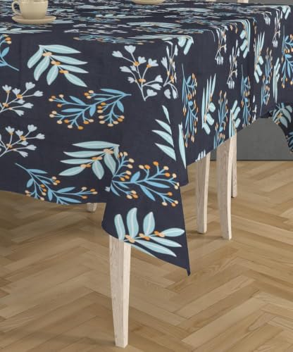 Image of Amazon Brand - Umi Super Soft Brushed Microfiber Cotton Dining Table Cloth, Printed Rectangular 6 Seater Table Cover 60X90(Inches)
