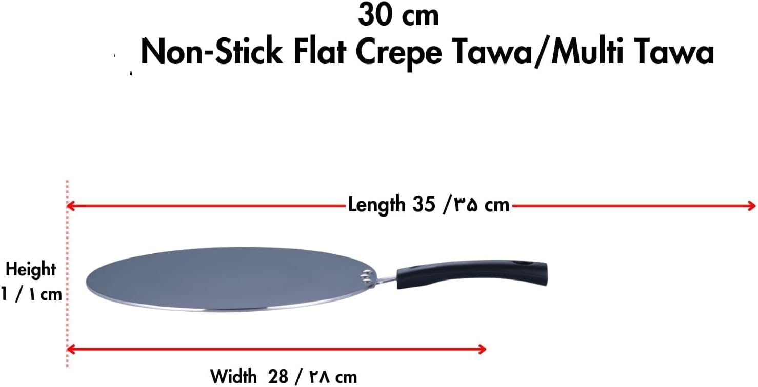 Roti iron Tawa Kitchen Item - Non-Stick Multi Tawa for Chapati, roti Rolles Home Kitchen Item For daliy Use Pack of 1 (Black)