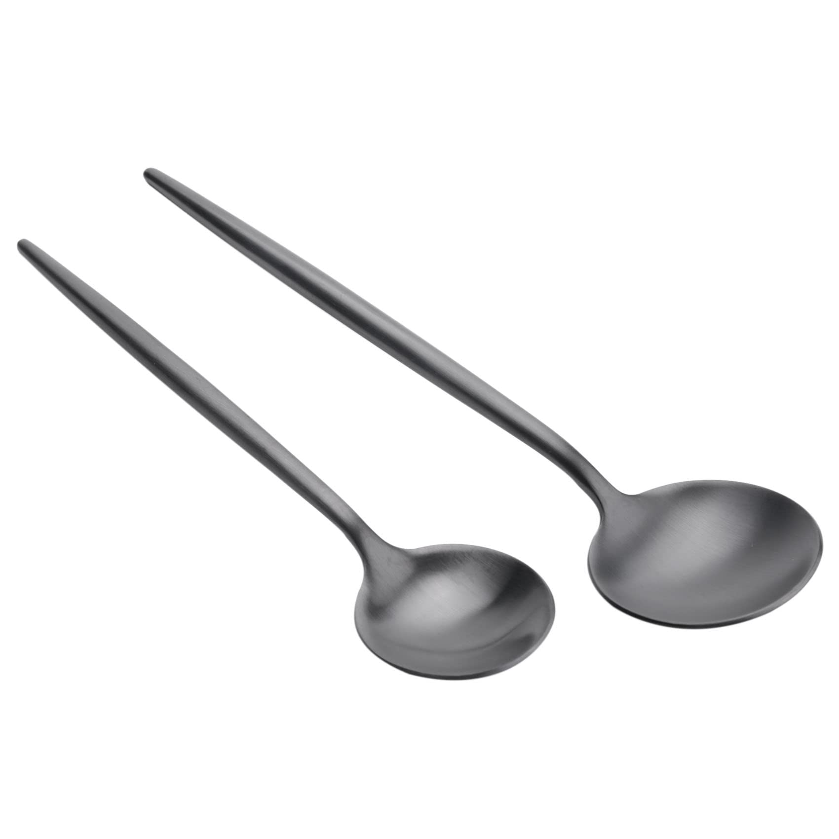 Besteck-Set, Schwarz, matt, 20-teilig, Edelstahl für die Küche und das Restaurant.