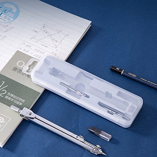 Kompass Geometrie Kit - Professionelles Metall Zeichenwerkzeug Set mit Zirkel und Bleistift für Schüler - Ideal für Kreiszeichnung und Geometrische Projekte