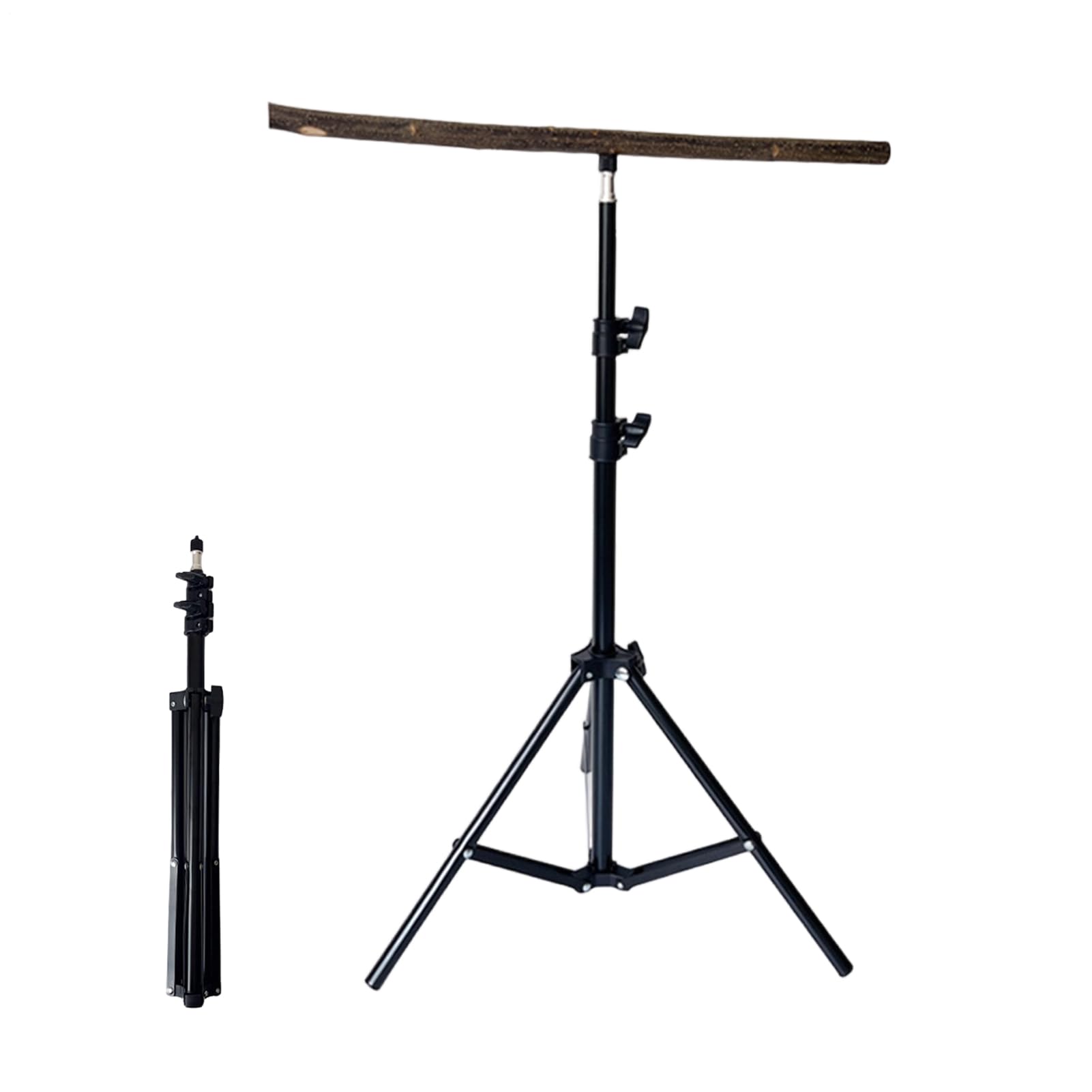 Support pour oiseaux, design de support stable, matériaux en fer et bois, perchoir pour dressage des oiseaux, perchoir pour perruches en bois, soin des pieds intégré, pour l'entraînement des animaux